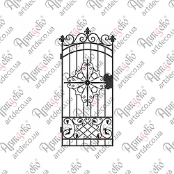 Кована хвіртка.(КД-08)  2120х920 КОМПЛЕКТ ЕЛЕМЕНТІВ