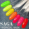 База для нігтів Saga Professional Tropical №6 - салатовий, 9 мл, фото 3