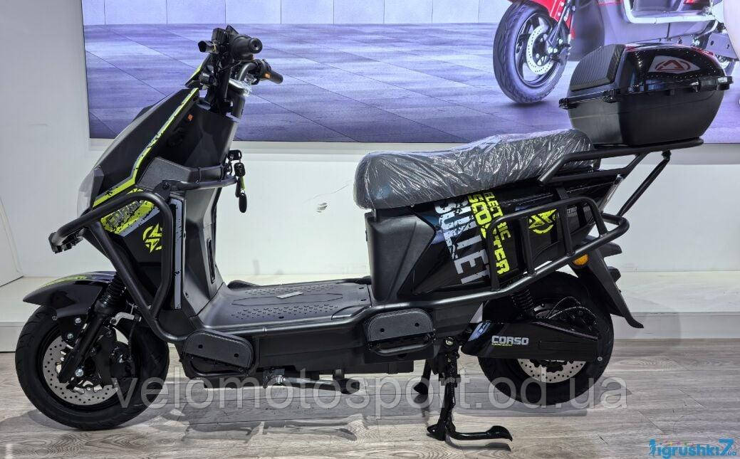 Електричний мопед Corso Bullet BL-456037 (1) +1 ЯЩИК АКУМ., двигун 2000W, акумулятор 72V/38Ah