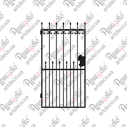 Кована хвіртка КД-01). 2000x1050 КОМПЛЕКТ ЕЛЕМЕНТІВ