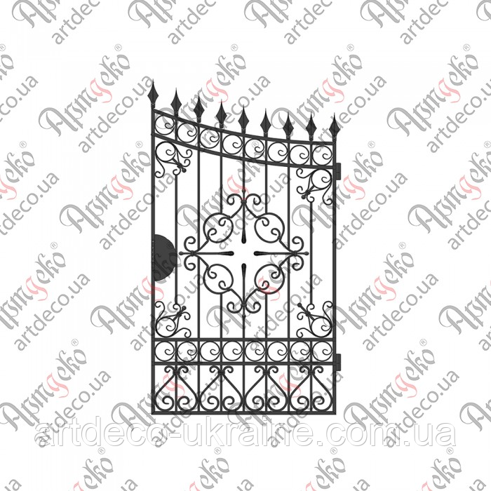 Кована хвіртка.(КД-09) 1970х1085. КОМПЛЕКТ ЕЛЕМЕНТІВ, фото 1