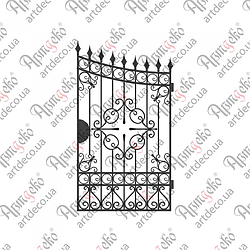 Кована хвіртка.(КД-09) 1970х1085. КОМПЛЕКТ ЕЛЕМЕНТІВ