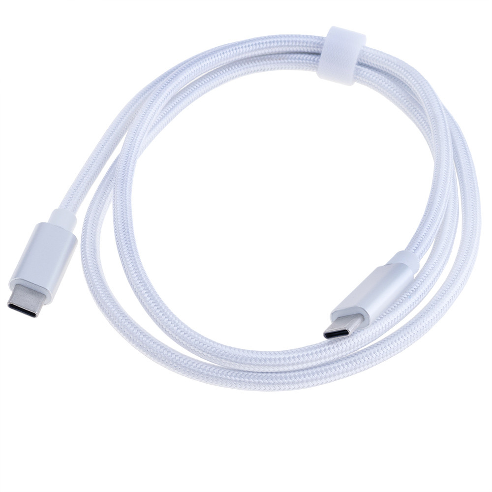 Кабель USB Type-C —> USB Type-C білий, довжина 1 метр LJ