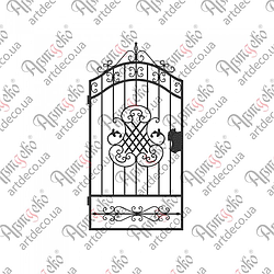 Хвіртка кована .(КД-06) 2180х1090  КОМПЛЕКТ ЕЛЕМЕНТІВ