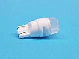 Світлодіодна лампа T10 W2,1x9,5d 12V 3 SMD 2835 WHITE матова лінза, керамічний цоколь, фото 4