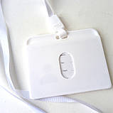 Бейдж зі шнурком горизонтальний 85х54 mm., фото 2