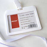 Бейдж зі шнурком горизонтальний 85х54 mm., фото 4