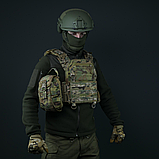 Підсумок-аптечка мультикам (20х16,5х8,7 см) | Швидкий скид Kiborg GU Cordura 1000D + NIR-просочення, фото 9