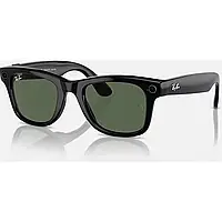 Смарт-окулярі Ray-Ban Meta Wayfarer Shiny Black Frame Green Lenses (RW4008 601/71 53-22)