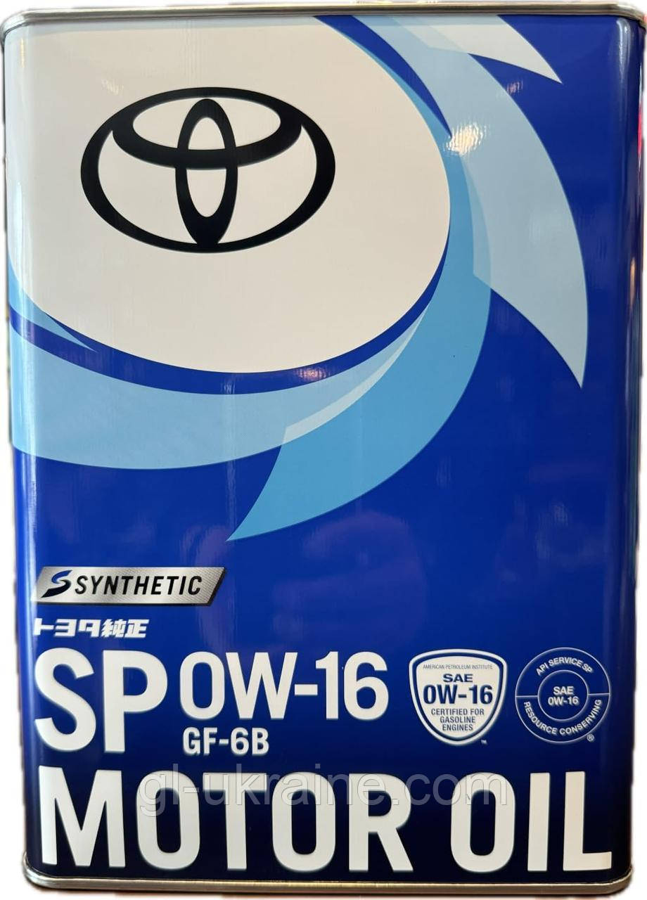 Моторна олива Toyota 0W-16 SN/GF-6, 4л (08880-14405)