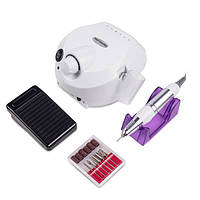 Фрезер для манікюру BUCOS Nail Drill ZS-601 PRO WHITE на 45 Вт/3500  (+набір фрез і педаль)