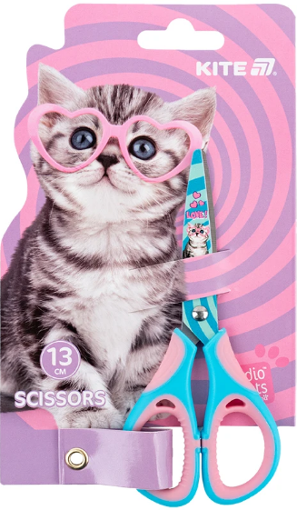 Ножиці дит. "Kite" №SP25-148 Studio Pets 13см гумові вставки(12)(240), фото 1