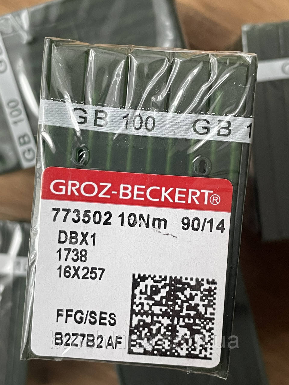 Голки для промислових швейних машин тонка колба Groz beckert (Китай) DB1 №90 10шт/уп, фото 1
