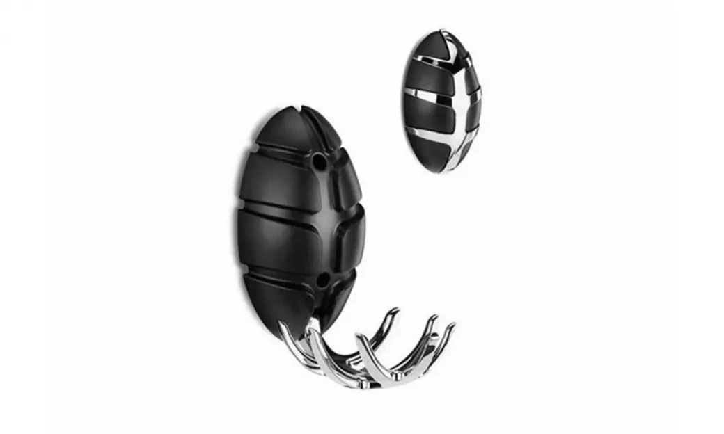 Вішалка настінна 7 гачків жук чорний, фото 1