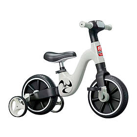 Велосипед-трансформер беговел Best Trike 2в1 (колеса EVA 10 дюймів, українська озвучка) BT-17002 Сірий