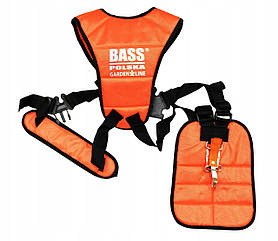 Регульований плечовий ремінь для бензокоси та тримера з м'якими накладками Bass Polska 8736 для перенесення та косіння