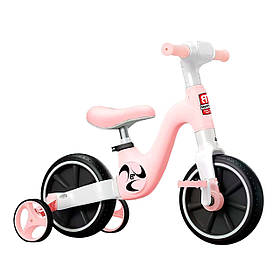 Велосипед-трансформер біговіл Best Trike 2в1 (колеса EVA 10 дюймів, українська озвучка) BT-14680 Рожевий