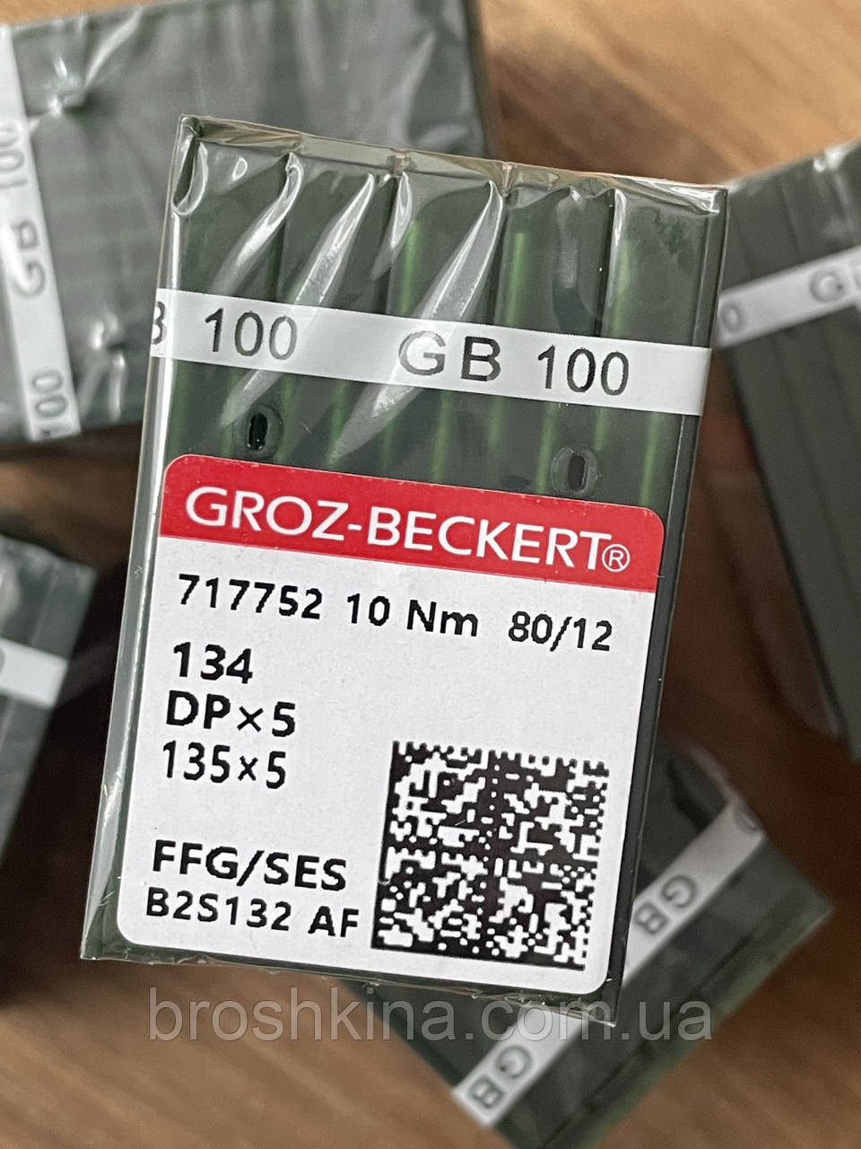 Голки для промислових швейних машин товста колба Groz beckert (Китай) DР5 №80 10шт/уп