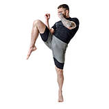 Компресійні шорти для RDX MMA T16 2-в-1 GREY/BLACK-S, фото 6