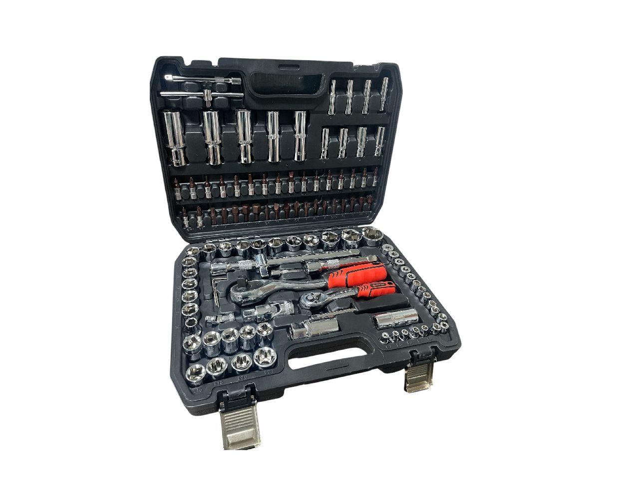 Набір інструментів 108 од.1/2"1/4"DR 72зуба Cr-V STRONA, фото 1