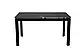 Стіл Ларс обідній розкладний 1200/1700x800x750 чорний мат чорні ноги, фото 4