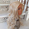 Перука довга з пробором з термоволокна пшеничний блонд CXD 889-24ВТ613, фото 5