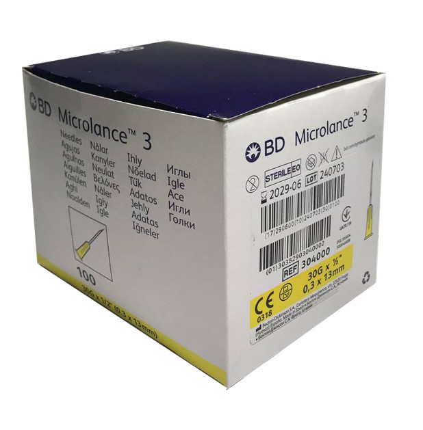 Игла инъекционная ВD Microlance 30G 0.3х13 мм