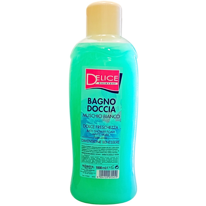 Гель для душу Delice білий мускус 1 л, фото 1