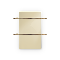 Металокерамічна сушарка для рушників UDEN-290 (RAL-1015)