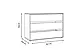 Комод внутрішній до шафи 3ш Беллв'ю / Bellevue TWTK24, фото 2