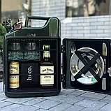 Каністра-бар 10 л у зеленому кольорі - оригінальний подарунок автолюбителю, чоловікові, хлопцеві, шефу, фото 2