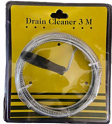 Трос сантехнічний для чищення каналізаційних труб. Чистильник для труб 3 м drain cleaner 250 cm