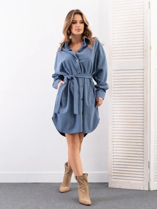 Плаття SA-496 L/XL синій, фото 1