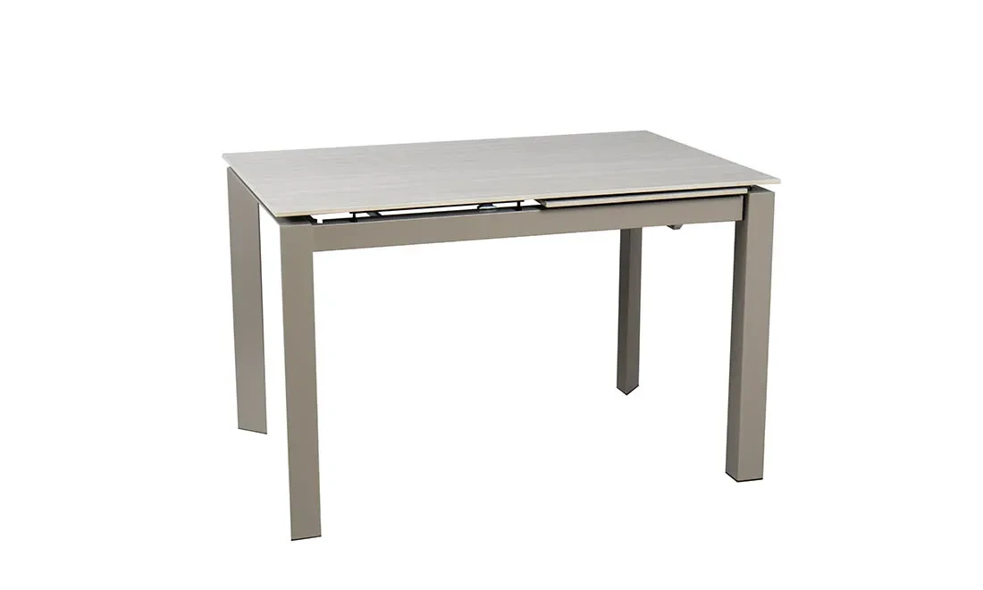 Стіл Ларс обідній розкладний 1200/1700x800x750 беж мат бежеві ноги, фото 1