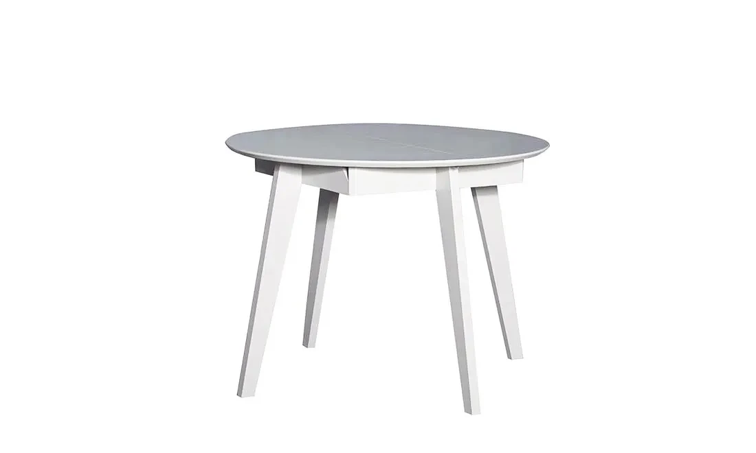Стіл Марс обідній розкладний 900/1375x900x750 білий, фото 1