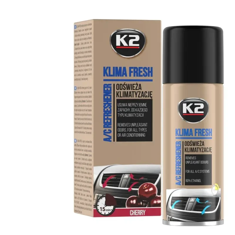 Очисник кондиціонера K2 KLIMA FRESH - Вишня "бомбочка" 150 мл.