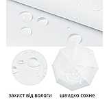 Парасолька кишенькова від дощу, сонця.міні-парасолька у футлярі.Парасолька механічна на 8 спиць в чохлі колір білий, фото 3