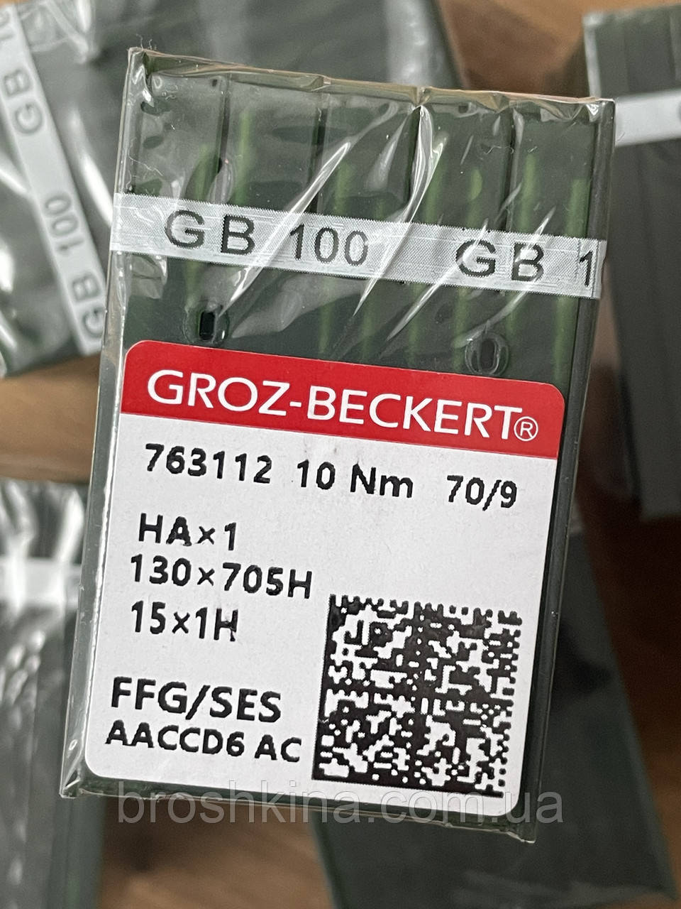 Голки для побутових швейних машин Groz beckert (Китай) НА1 №70 10шт/уп