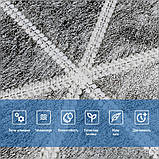 №500-4 Самоклеюча стінова 3D панель на фользі "Ромби сірі вінтаж" 70×70 см товщина 4 мм., фото 8