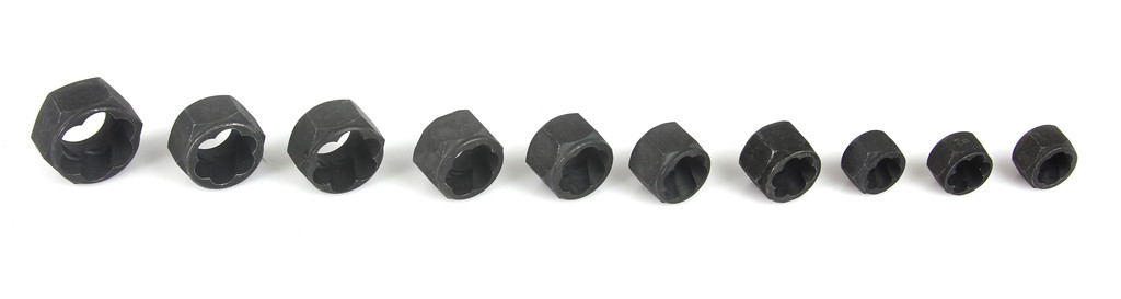 Головки для зняття пошкоджених гвинтів (короткі) Mar-Pol M58650