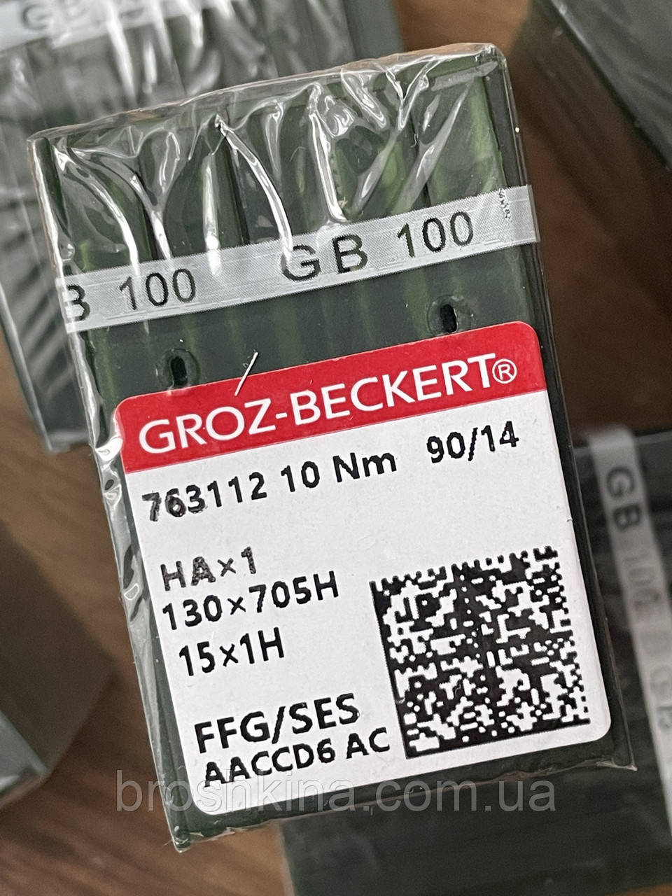 Голки для побутових швейних машин Groz beckert (Китай) НА1 №90 10шт/уп, фото 1