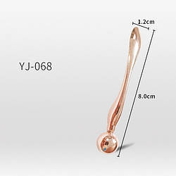 Масажна паличка, охолоджувальний аплікатор, для крему для очей, голд 8.0х1,2 см