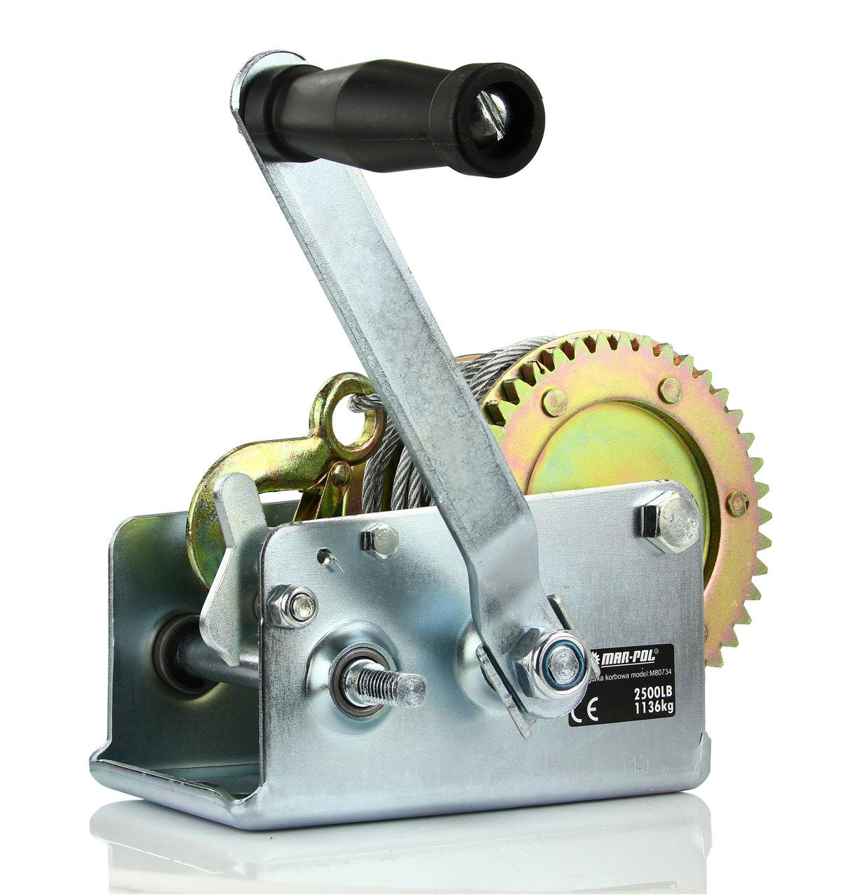 Ручна канатна лебідка Mar-pol M80734, 1136 кг, 10 м