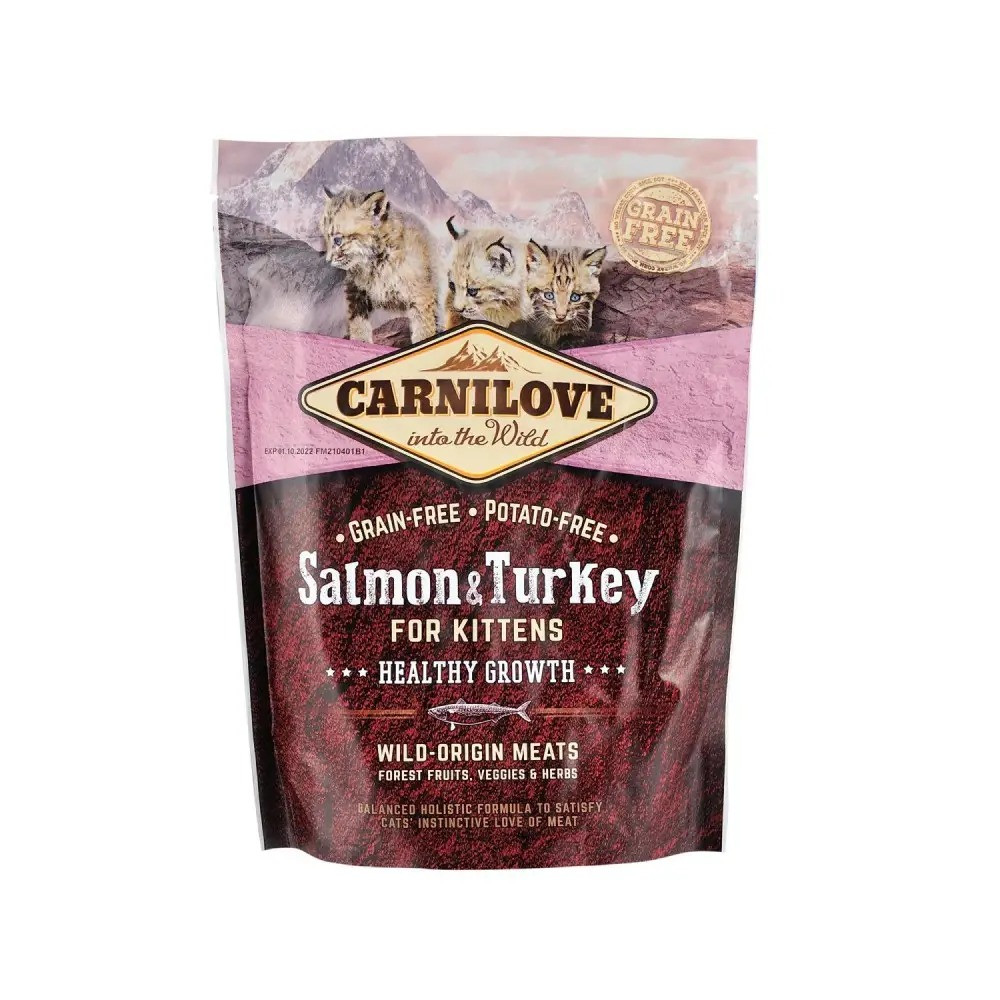 Сухий корм Carnilove Cat Salmon & Turkey для кошенят, лосось та індичка, 400 г