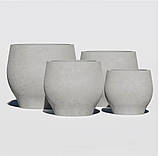 Горщик з бетону "Беллона" (Д41-64 см) кашпо вазон для квітів та дерев, для вулиці, саду, дачі та тераси, фото 3