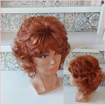 Перука каскад аврора з канекалона яскраво-рудий Е 5997- 130А