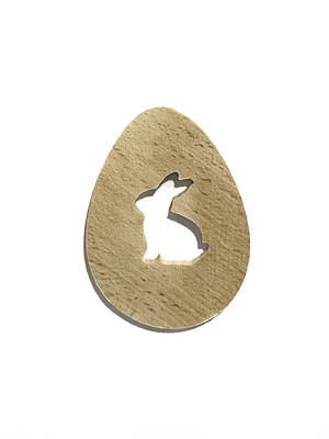Заготовина дерев'яна яйце з зайчиком