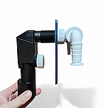 СИФОН ДЛЯ ПРАЛЬНОЇ МАШИНИ І СУШАРКИ ПОДВІЙНИЙ З КЛАПАНОМ ZWR, Прихований монтаж ,,Т- образный,,, фото 2