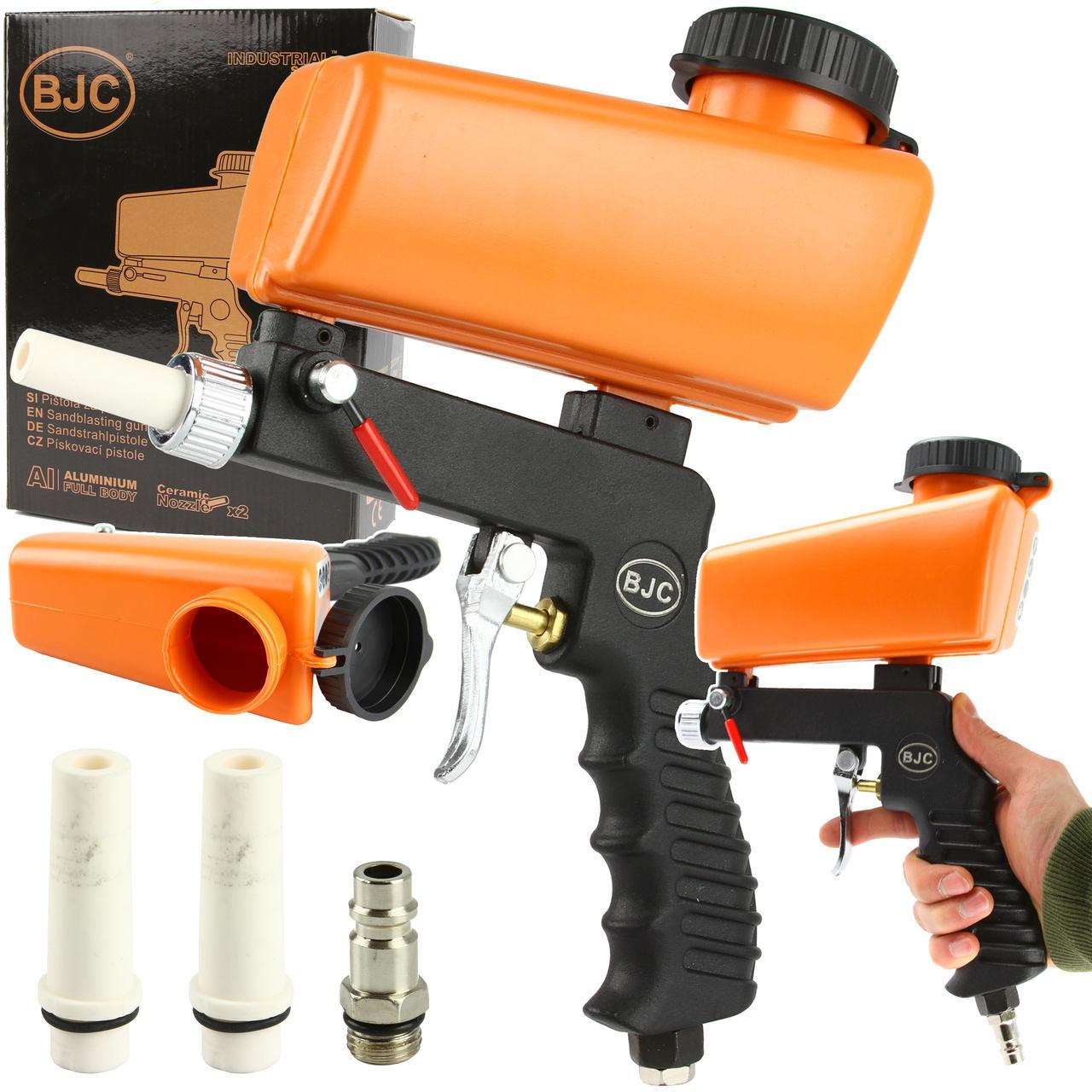 Інструмент для піскоструменевої обробки з баком 6 бар mar-pol bjc m03055, фото 1