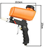 Інструмент для піскоструменевої обробки з баком 6 бар mar-pol bjc m03055, фото 6